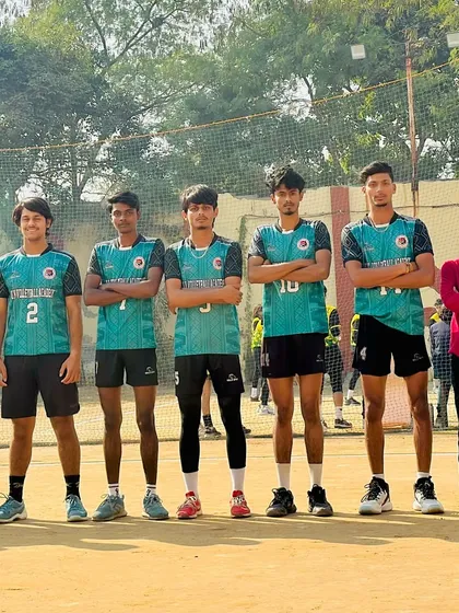 Ready for the challenge. A lineup of some of our dedicated players, showing the focus and determination that defines the UK Volleyball Academy.