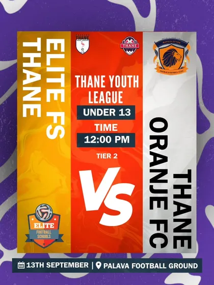 Our U13 boys are ready for their Thane Youth League fixture against Thane Oranje FC. We train them to be focused and energetic.