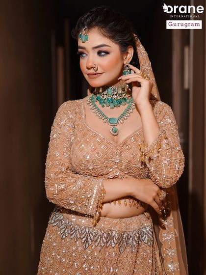 This angle highlights the intricate details of the bridal hairstyle and makeup. My students learn to ensure the bride looks perfect from every perspective, which is crucial for wedding photography and videography.