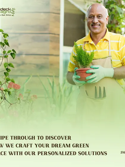 Swipe through to discover how we craft your dream green space with our personalized solutions, serving clients across Pune, Hyderabad, Bangalore, and more.