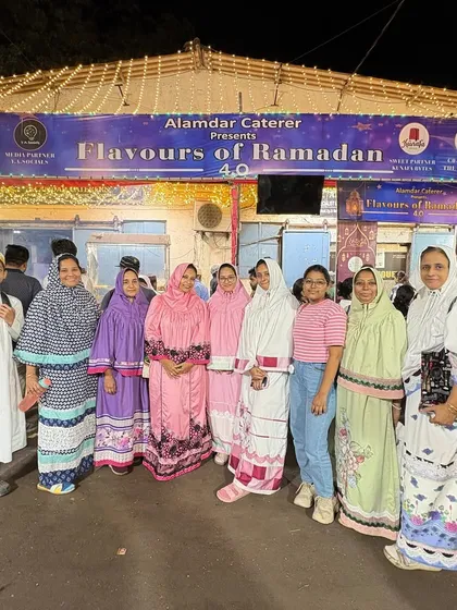 A group of ladies looking lovely in their traditional attire. We are so happy to welcome you all.