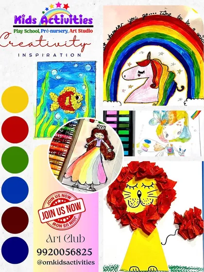A collection of beautiful artwork from our Art & Craft Club. From a paper-craft lion to a painted unicorn, these pieces show the diverse range of techniques and themes we explore to inspire creativity and imagination in children aged 3 to 16.