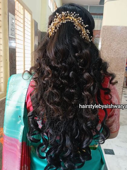 Aishwarya D E - Bridal Makeup and Styling Flowing Curls & Modern Hairstyles photo 3