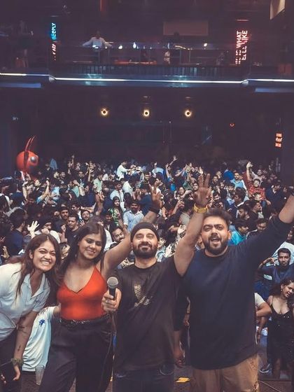 A group photo with the event organizers and team from Razorpay. A successful event is always a team effort.