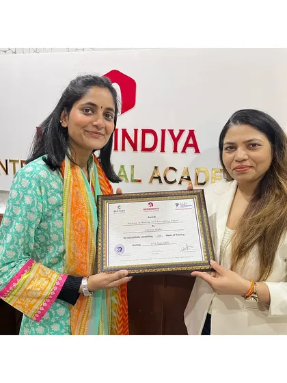 A proud moment for our academy as another student graduates. Her skills and passion will take her far.