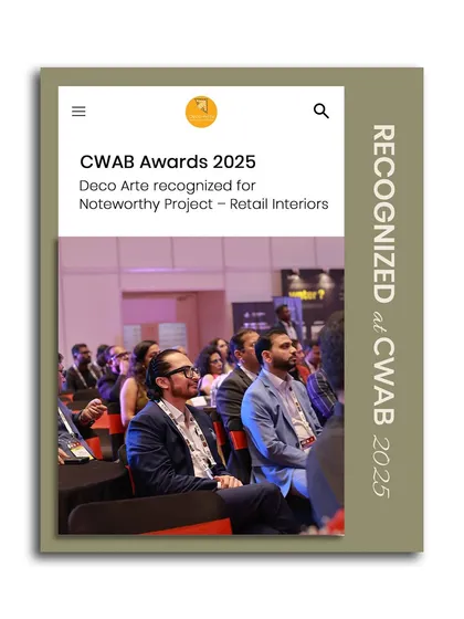 A proud moment at the CWAB Awards 2025. Seeing Deco Arte shine among industry icons fuels our passion to continue shaping spaces that inspire for decades to come.