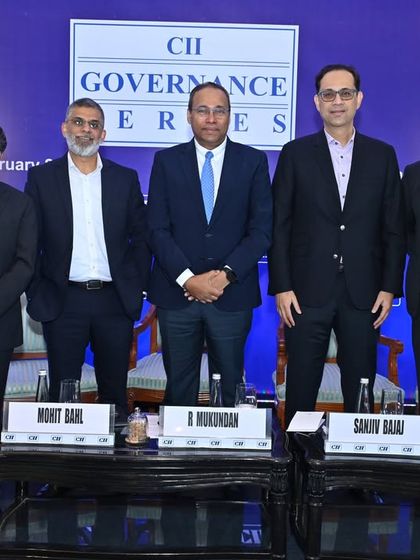 Our panel at the CII Governance Series in Mumbai, where we discussed balancing people, profit, and purpose in modern corporate governance.