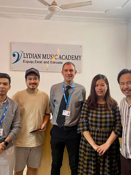 Our team with RSL examiner Mr. Aidan Marshall after a successful session of face to face exams at our academy. We are an official center, which helps students feel comfortable and confident on exam day.