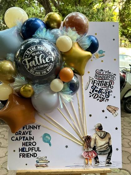 The "Fathers Daughter Postcard" is a sweet and sentimental choice. It features a beautiful balloon arrangement and a touching illustration of a father and daughter, with words describing him as a "funny, brave, captain, hero, helpful friend."