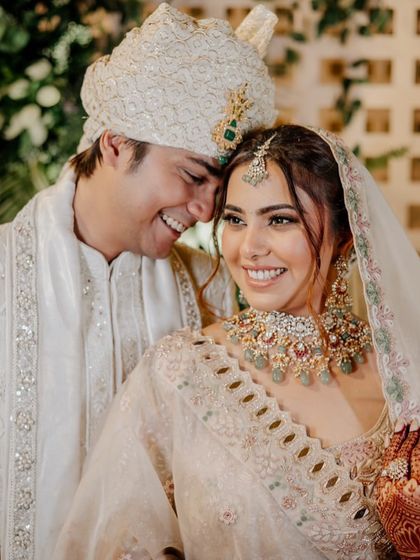 A beautiful portrait of a couple whose love was destined to be. Their smiles reflect years of history and a future of happiness.