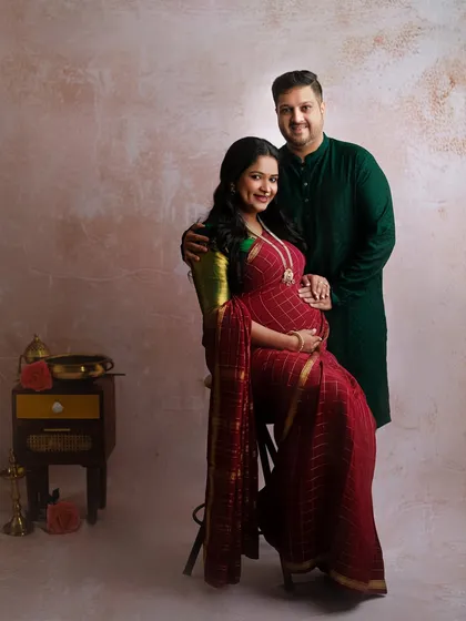 A formal portrait from a traditional maternity session. The couple looks so regal and happy, and I thoroughly enjoyed capturing these beautiful memories for them.