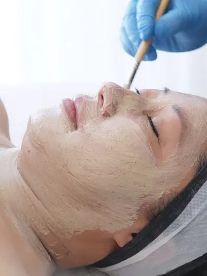The application of the age-defying mask is a relaxing moment for the client. I ensure every part of the skin receives the benefits of the nutrient-rich formula.