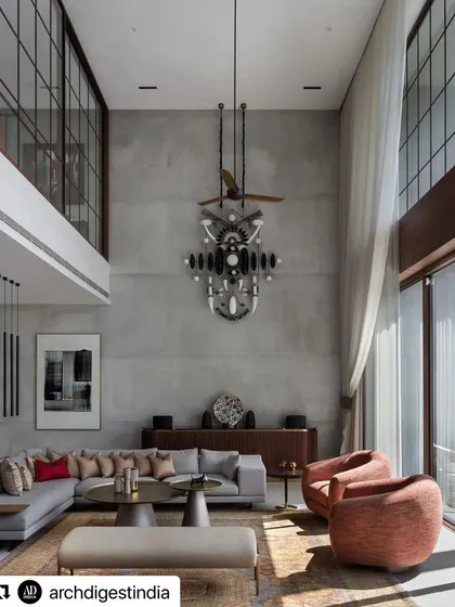 Featured in Architectural Digest India, this kinetic sculpture was designed for a double-height living room in a beautiful Bengaluru home. The piece is made of interconnected gears and elements, creating a sense of mechanical motion that becomes the central focus of this modern, light-filled space.