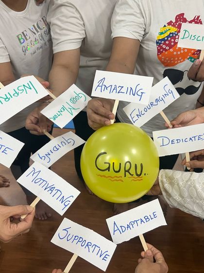 A beautiful gesture from my students on Guru Purnima, describing what a guru means to them. I am deeply grateful for my wonderful students.