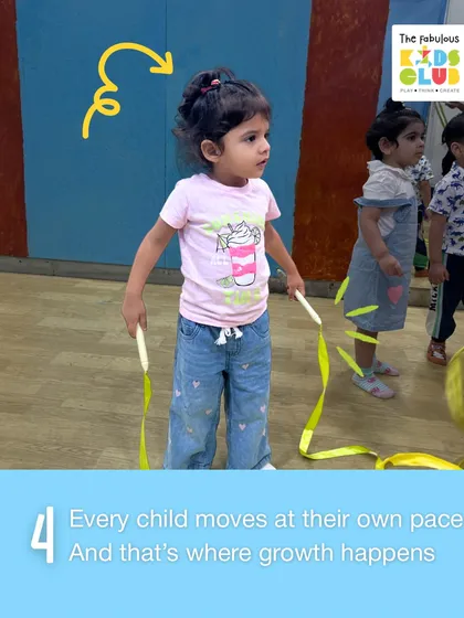 Every child moves at their own pace, and that's exactly where growth happens. In our music and movement classes, we celebrate individuality and encourage each child to express themselves freely.