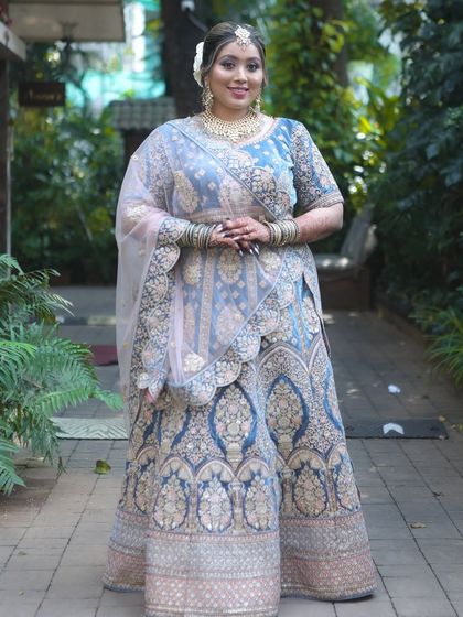 This photo shows how my students learn to create a complete, cohesive look that makes the bride feel confident and beautiful.