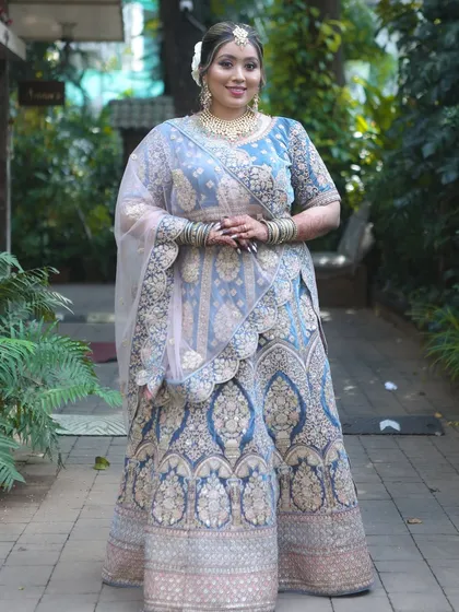 This photo shows how my students learn to create a complete, cohesive look that makes the bride feel confident and beautiful.