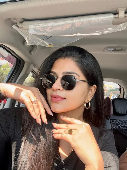 Nothing beats the feeling of fresh nails. Here's a happy client showing off her new manicure, feeling confident and ready to go. This is the vibe I want for everyone who leaves my salon.