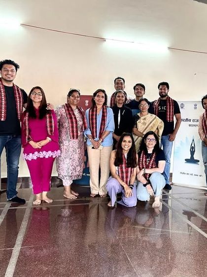 Our retreat group was formally felicitated by the Indian Embassy in Kathmandu, Nepal. We are grateful for the love and respect shown to us.