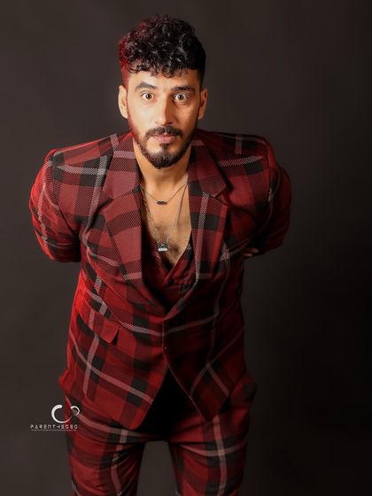 An expressive, slightly surprised look that adds a touch of humor and personality to the series.