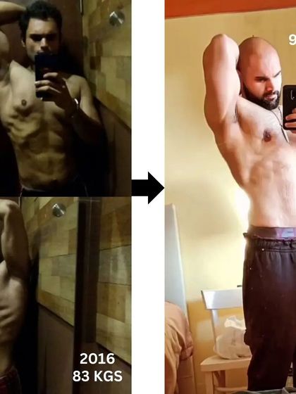 From 83 kgs in 2016 to a stronger 93 kgs in 2023. This isn't just about weight loss, it's about building quality muscle and strength over the long haul.