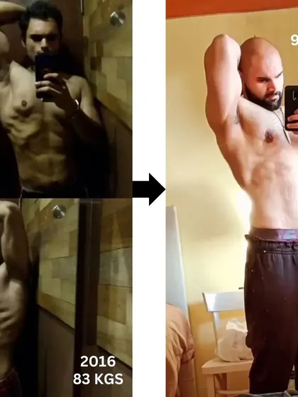 From 83 kgs in 2016 to a stronger 93 kgs in 2023. This isn't just about weight loss, it's about building quality muscle and strength over the long haul.