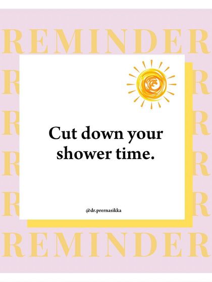 During the summer, we tend to shower more often. I remind my patients to keep showers short and use lukewarm water, as over-showering can strip the skin of its natural oils and damage the skin barrier.