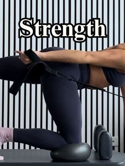 Strength, stretch, and shine. This image captures the essence of a powerful glute and hamstring exercise.