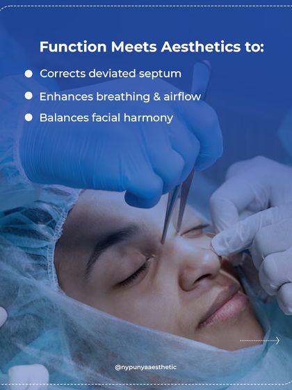 Rhinoplasty is where function meets aesthetics. The procedure can correct a deviated septum to enhance breathing and airflow while also balancing your facial harmony.