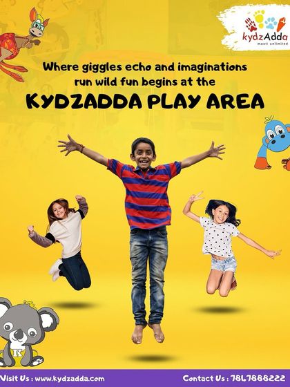 Where giggles echo and imaginations run wild. The fun begins the moment your child steps into the Kydzadda play area.