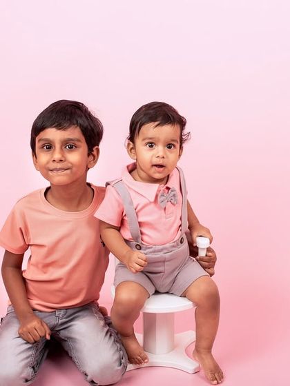 A sweet portrait of two brothers. Capturing the bond between siblings, even at a young age, is always a special moment.