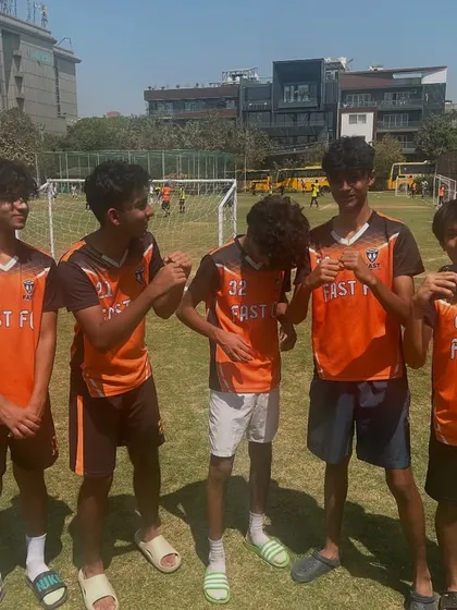 Team camaraderie is strong among our U15 players after another win.