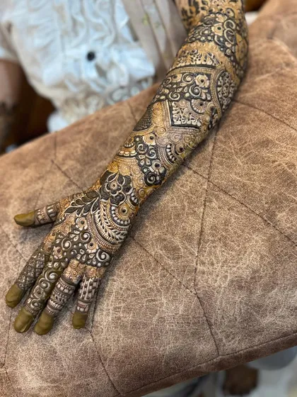 The same design from a slightly different perspective, highlighting the palm and finger details.