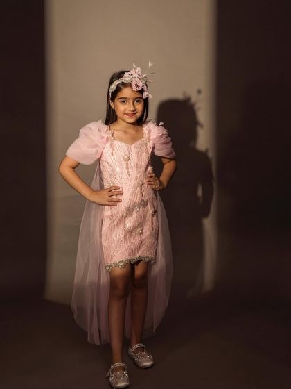 The perfect party dress, this pink number is both stylish and comfortable for a long celebration.