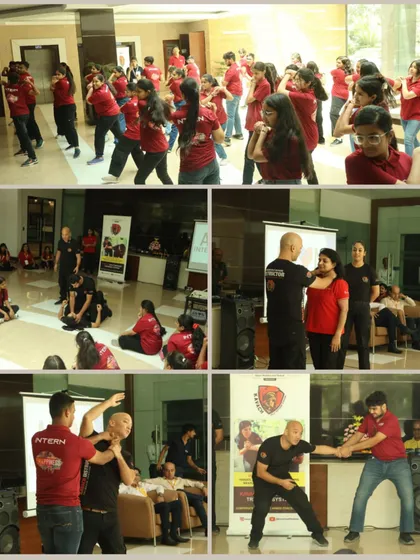 A collage of various techniques being taught and practiced at the ANON Interns Meet.