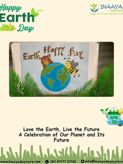 Celebrating our planet with Earth Day crafts. This artwork serves as a beautiful reminder of our responsibility to care for the Earth, created by the generation that will inherit it.