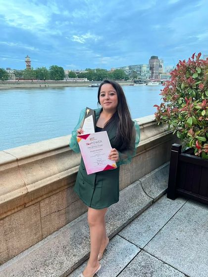 Feeling so grateful and blessed. Holding this award is a celebration of the journey and the amazing community that surrounds me.