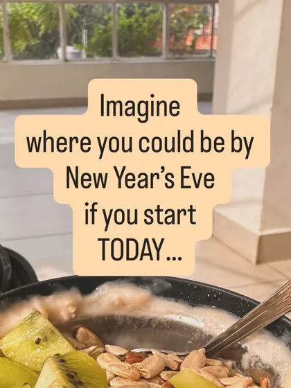Imagine where you could be by New Year's Eve if you start today.