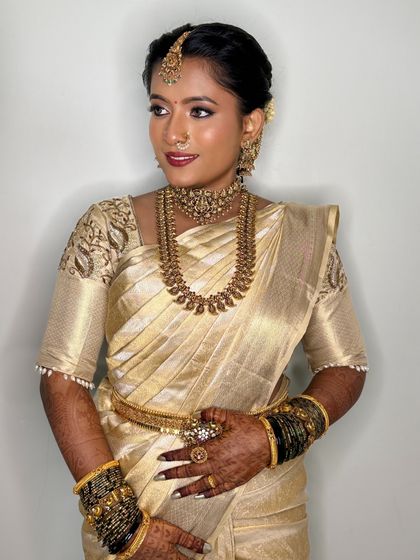 Sneha Kiran - Bridal & Event Makeup Artistry Traditional South Indian Muhurtham Brides photo 74