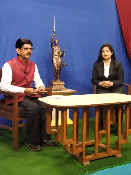 On the set of a legal knowledge program. I believe in using media platforms to demystify the law and make legal information accessible to everyone.