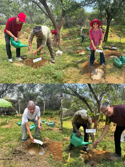 Our movement is for everyone. Here, members of the DLF Senior Citizen Council plant native species, dedicating them to friends and family. This intergenerational effort shows that the commitment to restore our environment spans all ages.