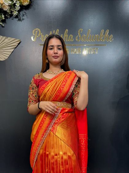 South Indian Bridal Drapes photo 16