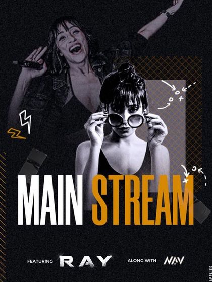 Another poster for a "Main Stream" night in Guwahati, featuring a different, high-energy design.