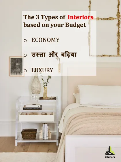 Good design doesn't have to burn a hole in your pocket. We work with all types of budgets, from economy to luxury, and we have a "sasta aur badhiya" approach that delivers great value.