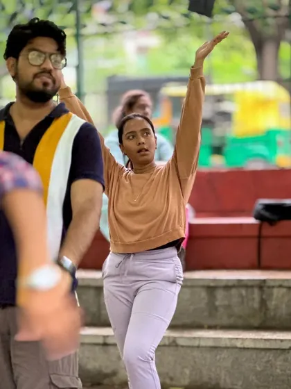 A dancer completely in her element at our Cubbon Park gathering. It's a space where you can truly let go and express yourself through movement.