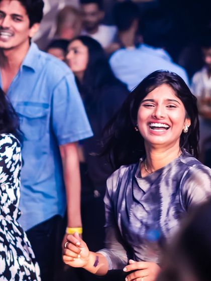 Laughter and joy on the dance floor. Capturing the happy moments from our 'Mondaze' Bollywood nights.
