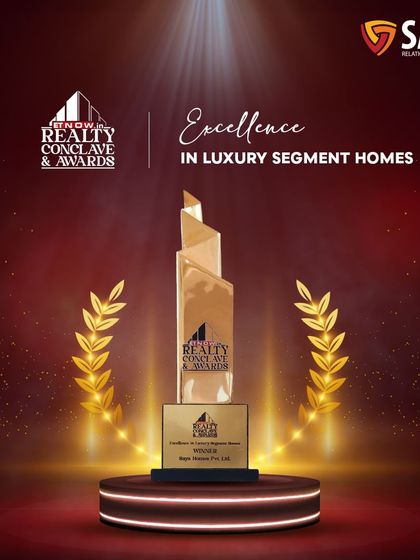 We are proud to have won the 'Excellence in Luxury Segment Homes' award at the ET Now Realty Conclave & Awards 2024. This highlights our leadership in the luxury housing market.