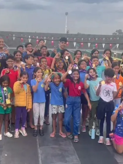 This is why we do it. The joy and pride of our NMSA Marlins youth squad after a successful meet. It's not just about the medals, it's about the hard work, personal bests, and the smiles that come with achieving your goals.