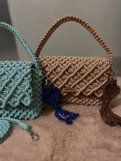 Eshtyles - Handcrafted Macrame Bags & Accessories Patterned & Colorful Slings photo 24