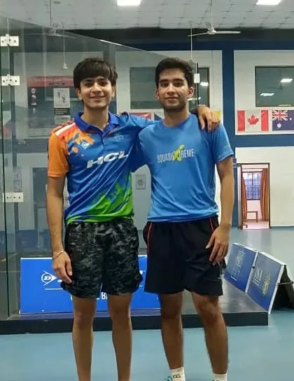 Shaurya Bawa and Aryan Pratap Singh, two of our students who have made the Indian Team for the World Juniors and Asian Juniors.